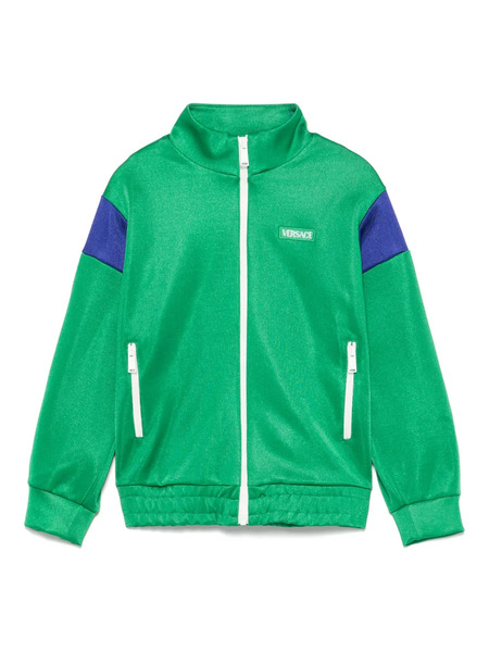  Versace Kids Zip-up Sweatshirt - Green 