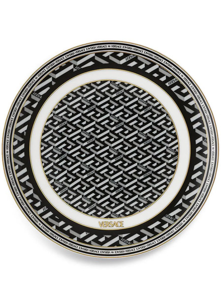  Versace La Greca Signature Bread Plate - Black 