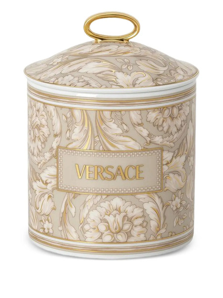  Versace Large Barocco Candle - Neutrals 