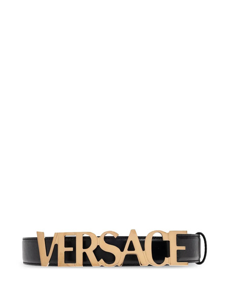  Versace Leather Belt - Black 