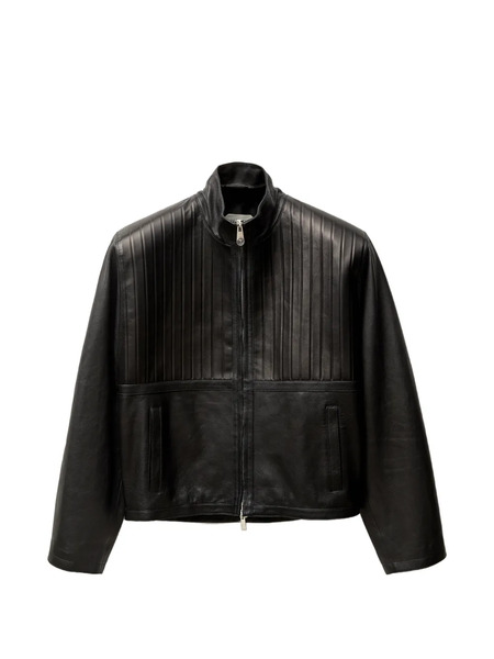  Versace Leather Blouson - Black 
