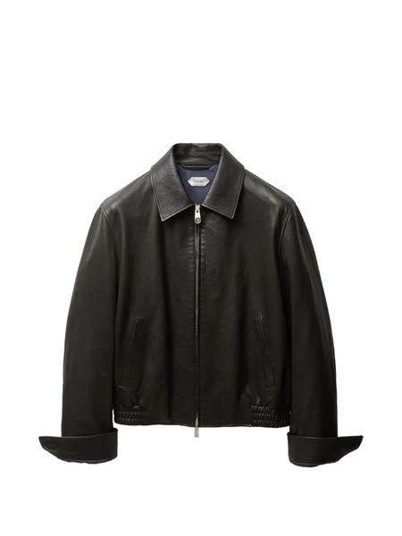  Versace Leather Blouson - Brown 