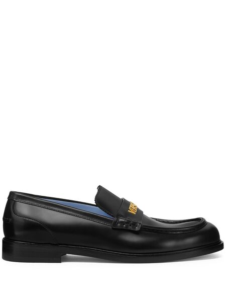  Versace Leather Loafers - Black 