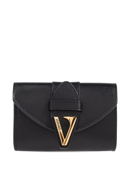  Versace Leather Wallet - Black 