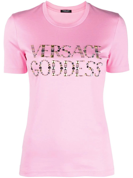  Versace Logo-embellished T-shirt - Pink 
