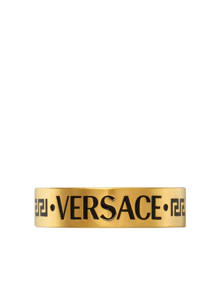  Versace Logo-engraved Ring - Gold 