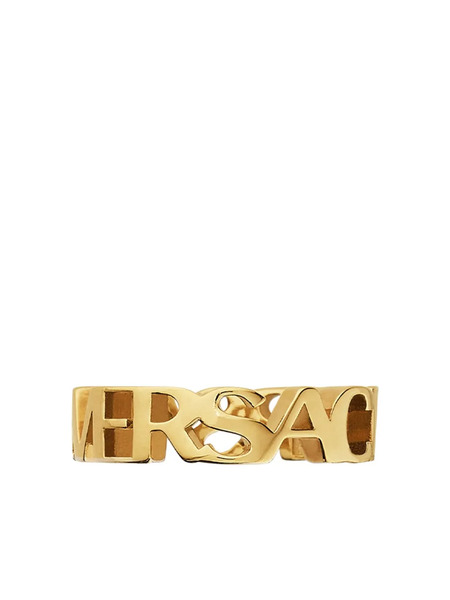  Versace Logo Letter Ring - Gold 