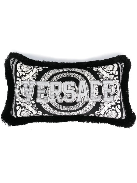  Versace Logo-patch Cushion - Black 