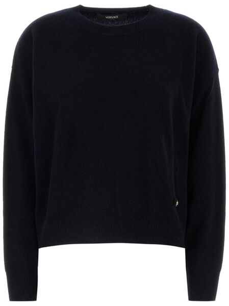  Versace Logo-plaque Sweater - Blue 