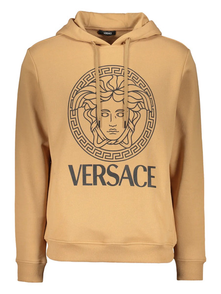  Versace Logo-print Hoodie - Neutrals 