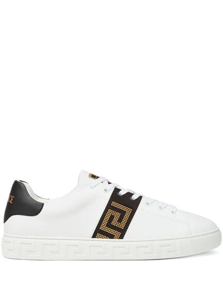  Versace Logo Sneakers - White 