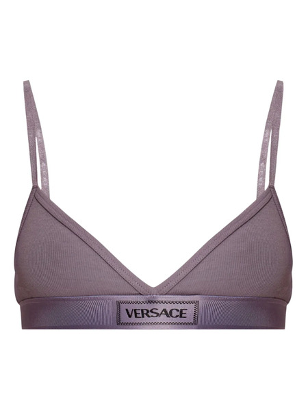  Versace Logo-underband Bra - Purple 