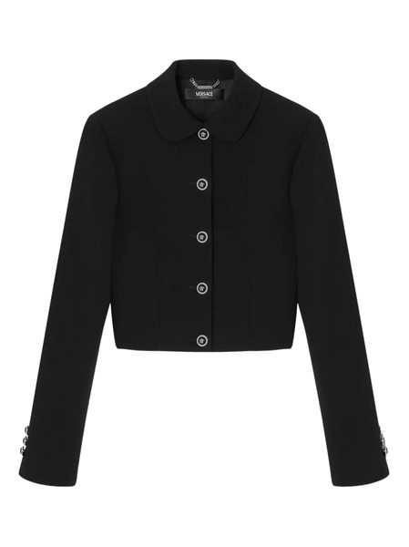  Versace Long-sleeve Buttoned Jacket - Black 