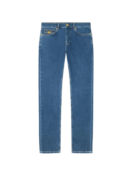  Versace Medallion-pocket Denim Jeans - Blue 