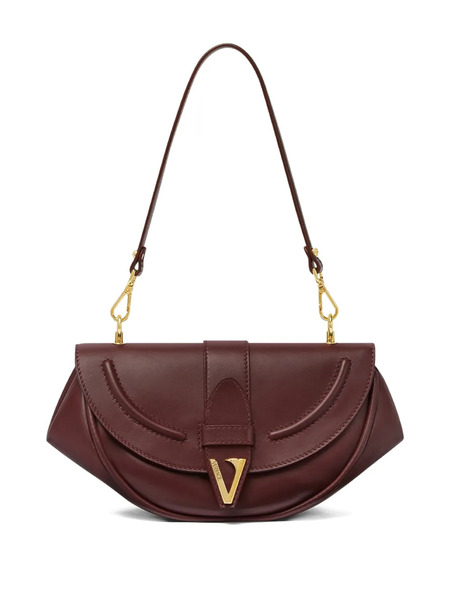  Versace Medium Virtus Leather Shoulder Bag - Red 
