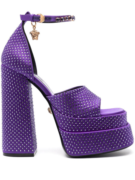  Versace Medus Aevitas Platform Sandals - Purple 