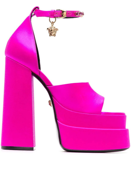  Versace Medusa Aevitas Platform Sandals - Pink 