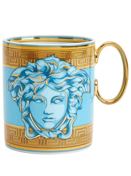  Versace Medusa Amplified Porcelain Mug - Blue 