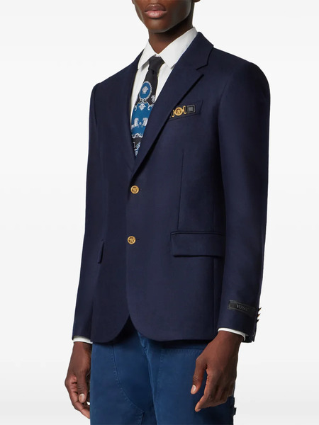  Versace Medusa-button Blazer - Blue 