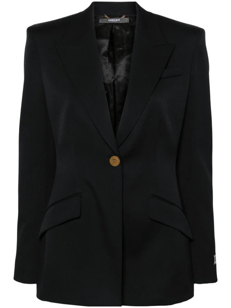  Versace Medusa-buttons Single-breasted Blazer - Black 