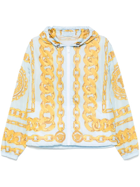  Versace Medusa Chains-print Jacket - Blue 