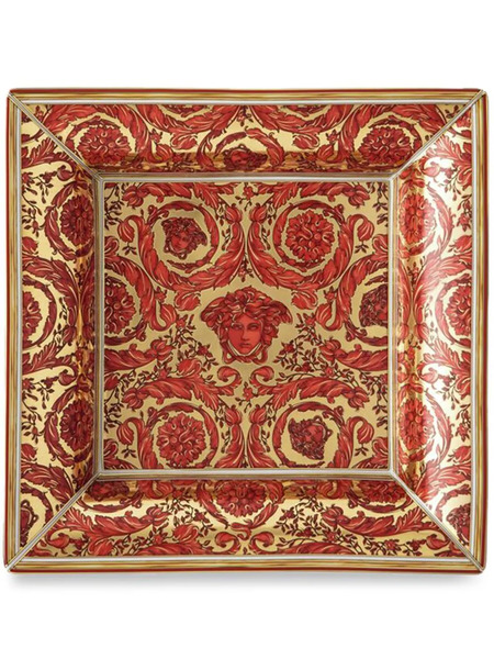  Versace Medusa Garland Medium Dish - Red 
