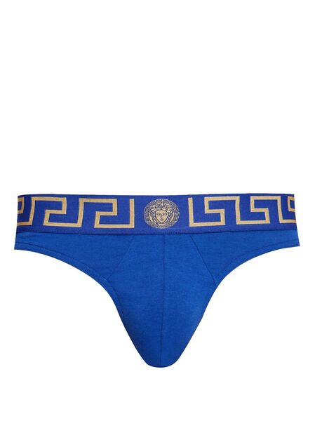  Versace Medusa Greca Briefs - Blue 