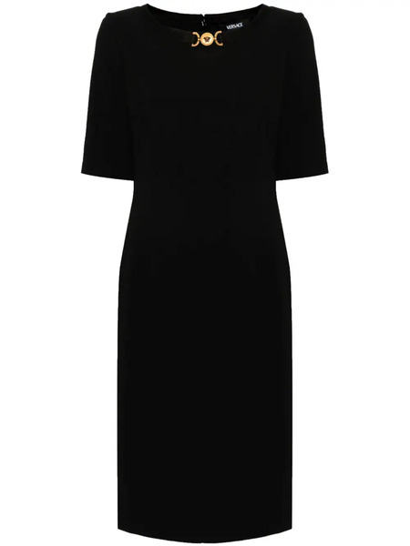  Versace Medusa Head Midi Dress - Black 