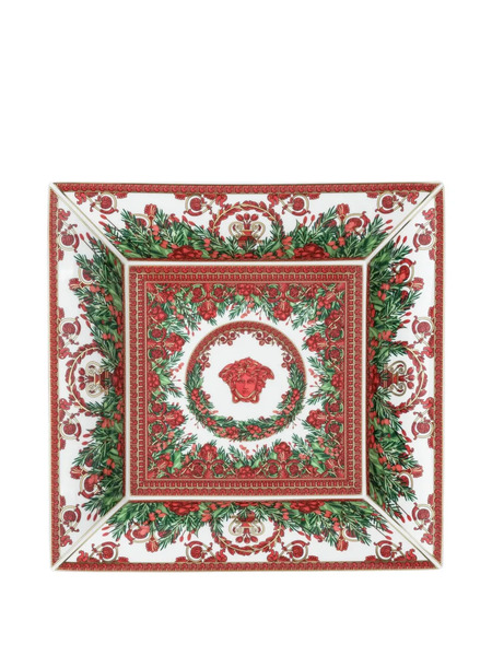  Versace Medusa-head Tray - Rosso/verde 