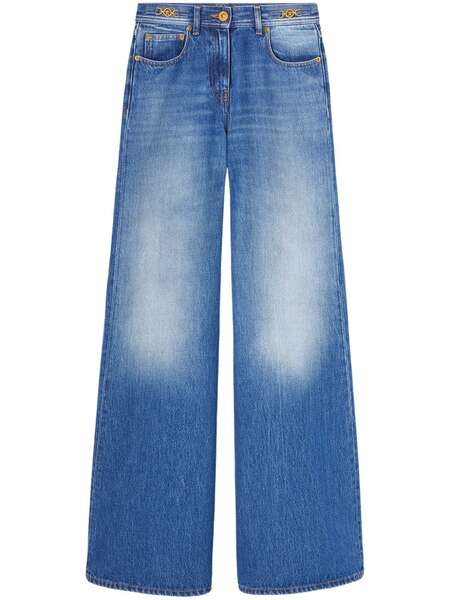  Versace Medusa 95 Mid-rise Flared Jeans - Blue 