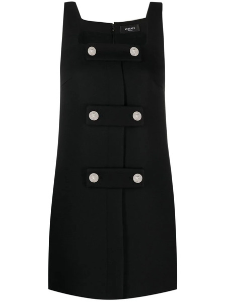  Versace Medusa Shift Minidress - Black 
