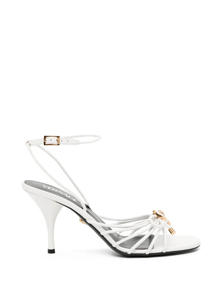  Versace 85mm Opera Sandals - White 