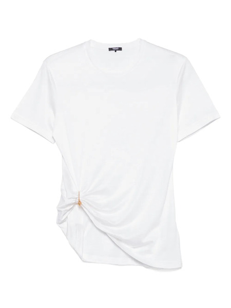  Versace Pin-drape T-shirt - White 
