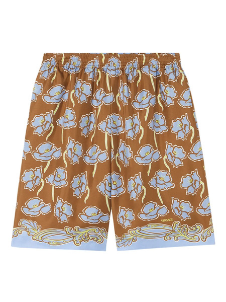  Versace Poppies Shorts - Brown 