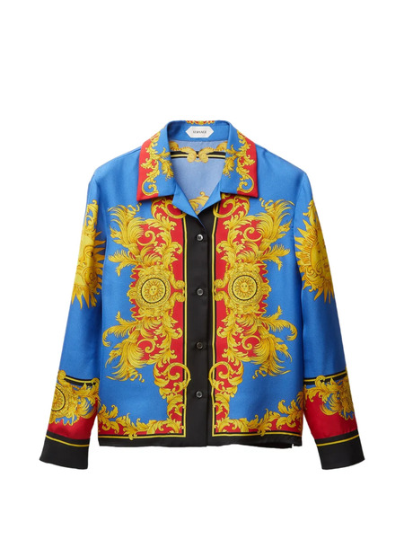  Versace Printed Shirt - Blue 