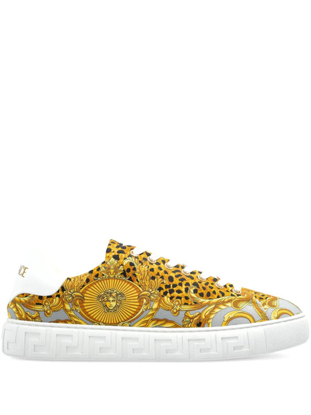  Versace Printed Sneakers - Gold 