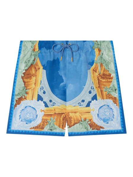  Versace Printed Swim Shorts - Blue 