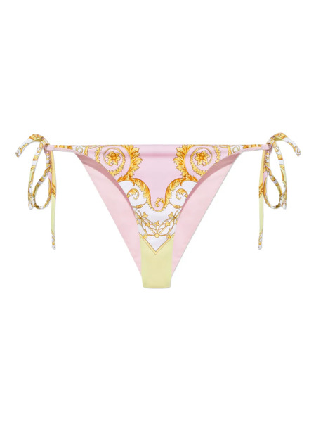  Versace Printed Tie-side Bikini Bottom - Pink 