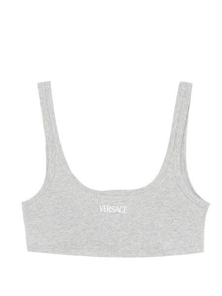  Versace Ribbed Bra - Grey 