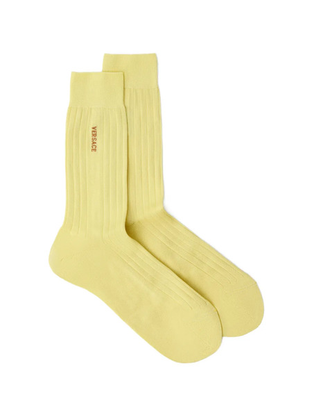  Versace Ribbed Socks - Yellow 