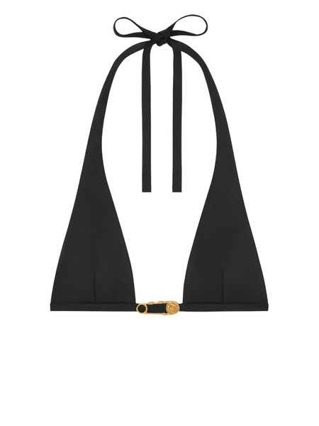  Versace Safety Pin Bikini Top - Black 