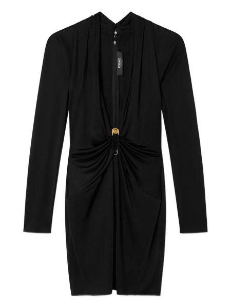  Versace Safety Pin Mini Dress - Black 