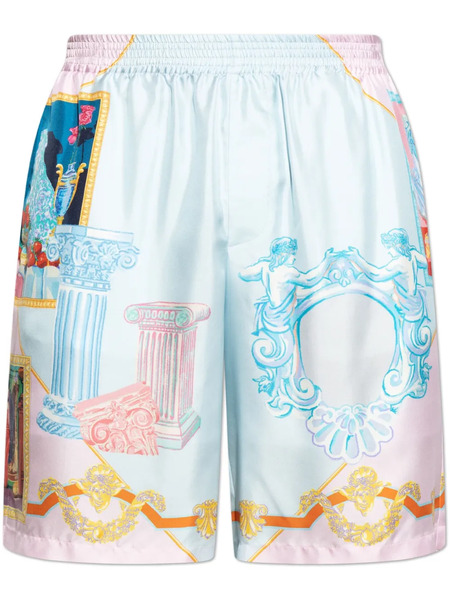  Versace Silk Shorts - Blue 