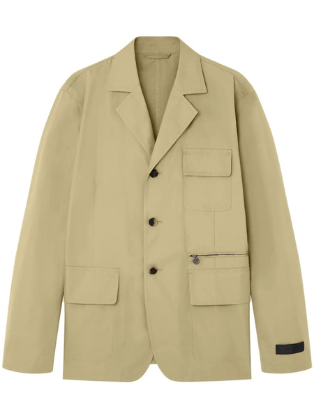  Versace Single-breasted Gabardine Blazer - Neutrals 