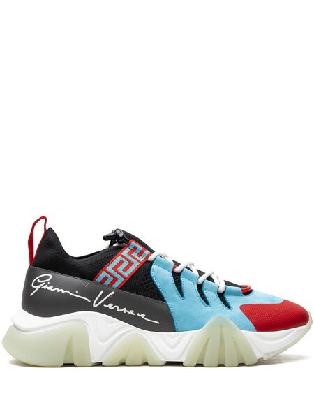  Versace Squalo light Blue/red Sneakers 