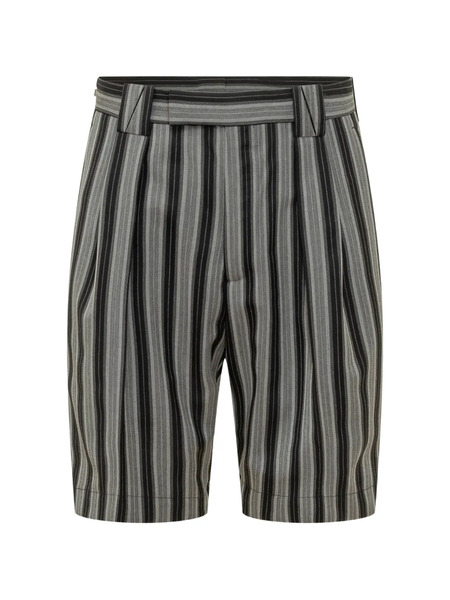  Versace Striped Formal Shorts - Black 