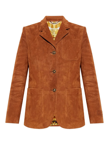  Versace Suede Blazer - Brown 