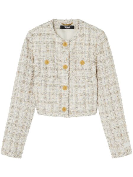  Versace Tweed Jacket - Neutrals 