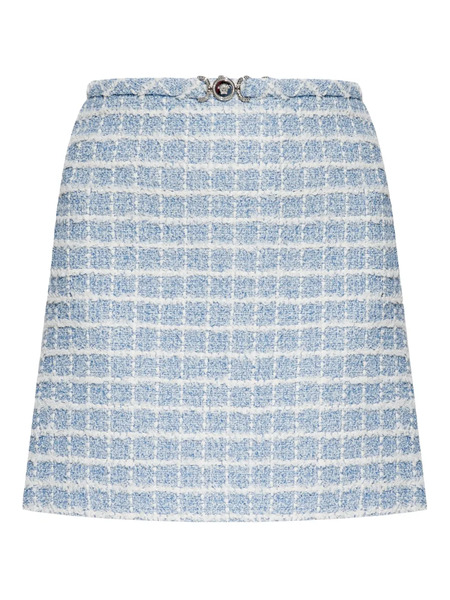  Versace Tweed Mini Skirt - Blue 
