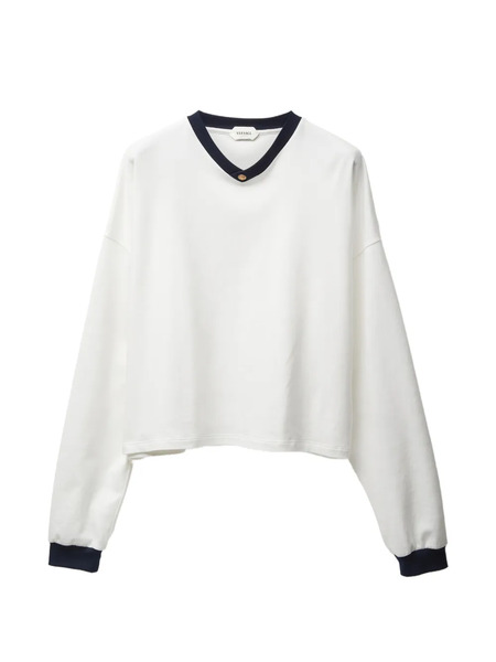  Versace V-neck Top - White 